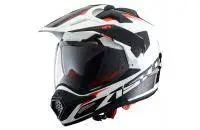 Шлем ASTON Cross Tourer Adventure, белый / черный