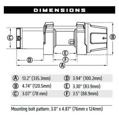Лебедка WARN UTV VRX 25