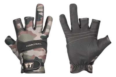 Перчатки для рыбалки и охоты Finntrail NEOSENSOR CAMOGREEN
