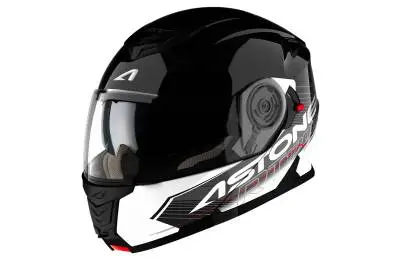 Шлем ASTON RT1200 graphic Touring, черный / белый
