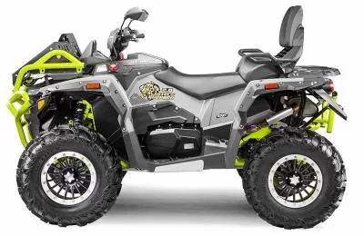 STELS ATV Guepard 850 PE gray neon green left