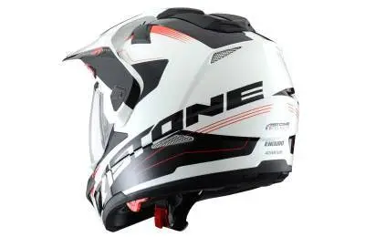 Шлем ASTON Cross Tourer Adventure, белый / черный